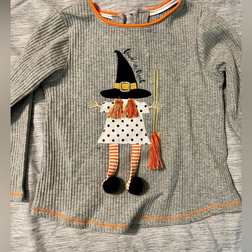 Mud Pie Witch Halloween Shirt 12-18 months